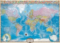 Carte du monde Eurographics (1000)