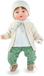 Marina - Pau poupée bébé set hiver 40cm poupée avec cheveux jouet