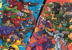 Clementoni puzzle Marvel 104 pièces - puzzle enfant en carton