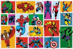 Nathan puzzle Marvel 3000 pièces - puzzle rétro super-héros