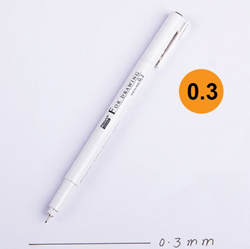 Marvy Uchida feutre noir - stylo technique pour enfants et adultes