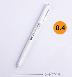 Marvy Uchida feutre noir - stylo technique pour enfants et adultes