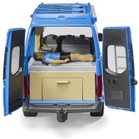 Bruder voiture jouet camping-car MB Sprinter avec chauffeur - bleu-3