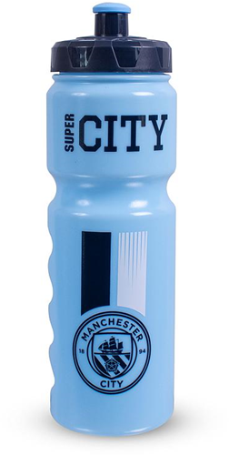 Team Merchandise bouteille plastique Manchester City 750ml gourde sport bleue