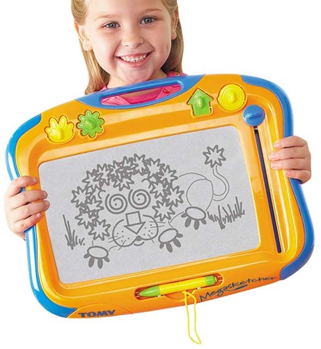 Tomy tableau de dessin magique Megasketcher classique bleu pour enfants-3