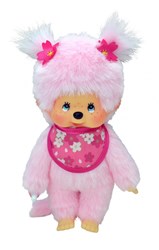 Poupée Monchhichi Cherry Blossom fille 20cm peluche jouet rose