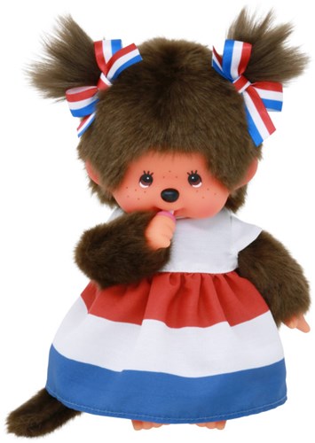 Poupée Monchhichi fille peluche 20cm néerlandaise - jouet en peluche-3