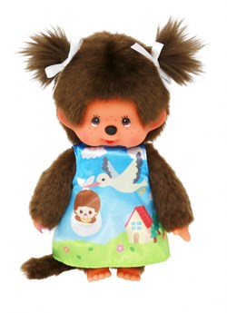 Monchhichi poupée peluche cigogne fille 20cm jouet doux