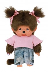 Poupée Monchhichi Street Fashion 20cm - peluche tendance pour enfants