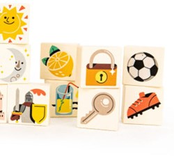 Bajo MEMO Pairs - Jeu éducatif de mémoire avec blocs pour enfants