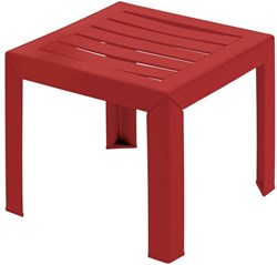 Miami bijzet tuintafel 40x40cm bordeaux
