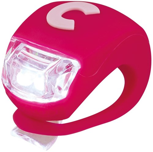 Micro lampe LED deluxe rose - éclairage trottinette et vélo