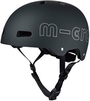 Micro casque vélo ABS Deluxe noir L - avec lumière LED et fermeture magnétique-2