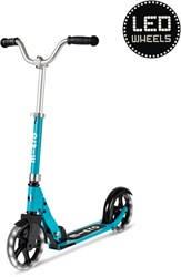 Micro trottinette enfant Cruiser LED aqua - trottinette pliable 2 roues avec roues LED