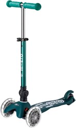 Micro trottinette enfant ECO LED verte - pliable et guidon réglable