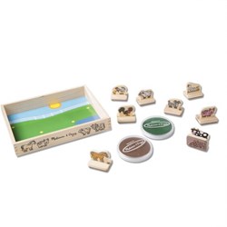 Melissa & Doug MON PREMIER JEU DE TIMBRES – ANIMAUX DE LA FERME