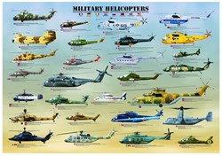 Puzzle Eurographics Hélicoptères militaires - 1000 pièces