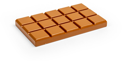 BigJigs tablette de chocolat en bois jouet - jeu d'imitation chocolat