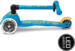 Micro trottinette enfant Mini Micro Deluxe pliable LED Ocean Blue trottinette