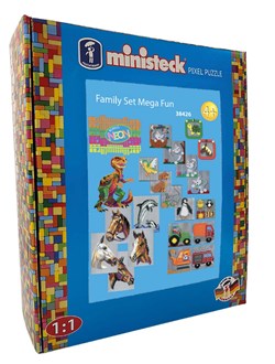 Ministeck mosaïque Coffret Famille Mega Fun - XXL Box - 4000 pièces