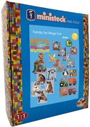 Ministeck Ministeck Family Set Mega Fun - Boîte XXL - 4000 pièces