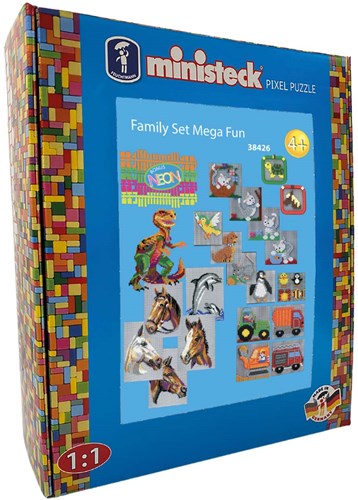 Ministeck mosaïque Coffret Famille Mega Fun - XXL Box - 4000 pièces