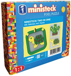 Ministeck Ministeck Mini Frames Tortue/Cactus - Petite boîte