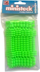 Ministeck Ministeck / Rayures de couleur vert fluo 9 bandes - Sac en polyéthylène