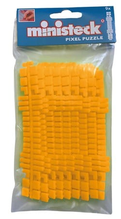 Ministeck mosaïque bandes de couleur néon orange set 9 pièces - Polybag
