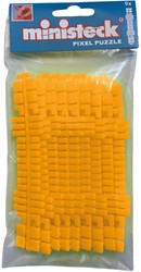 Ministeck Ministeck / Rayures de couleur orange fluo 9 bandes - Polybag