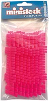 Ministeck jouet - Bandes de couleur néon rose 9 pièces polybag créatif