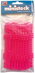 Ministeck Ministeck / Rayures de couleur rose fluo 9 bandes - Polybag