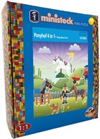 Ministeck mosaïque ferme de poneys XL boîte 1000 pièces jouet créatif