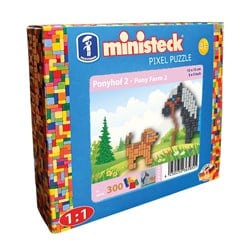 Ministeck set de mosaïque poney - Ponyfarm 2 - petite boîte - 300 pièces