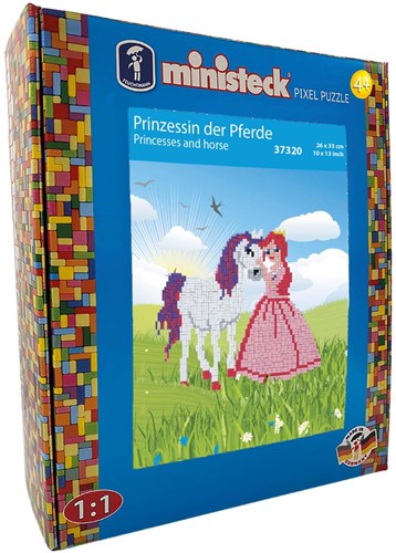 Ministeck jouet mosaïque Princesses and Horse - XL Box - 1200 pièces