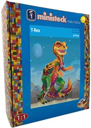 Ministeck mosaïque T-Rex XL Box - 1200 pièces - jouet créatif
