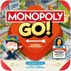 Hasbro Monopoly jeu de société GO - jeu familial - éducatif - 2-4 joueurs