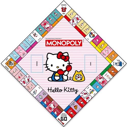 Hasbro jeu de société Monopoly édition Hello Kitty pour enfants et adultes-2