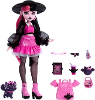 Mattel poupée Monster High Draculaura avec accessoires et chat chauve-souris-2