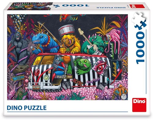 Dino puzzle Monster Tour - puzzle jouet 1000 pièces-2
