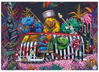Dino puzzle Monster Tour - puzzle jouet 1000 pièces