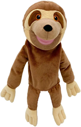 Fiesta Crafts Moving Mouth Sloth Hand Puppet