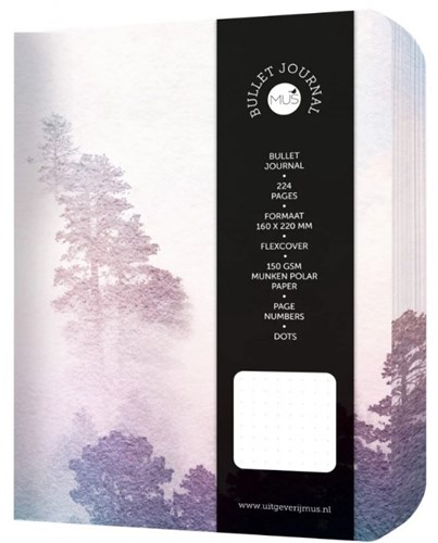 MUS Creatief bullet journal Cloudforest carnet à couverture rigide 224 pages