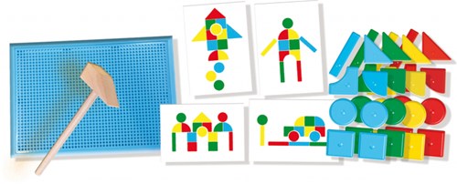 Ses Hamertje Tik jouet Montessori - set original avec formes de base-2