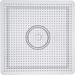 Nabbi plaque à picots perles à repasser grand carré 14,5x14,5 cm transparent