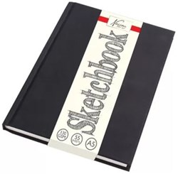Nassau carnet de croquis créatif 13x21 cm 130g 60 feuilles noir