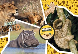 Clementoni puzzle Wildlife Adventure-Supercolor animaux 104 pièces enfants