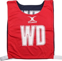 Gilbert chasubles de netball réversibles - Small - rouge et marine