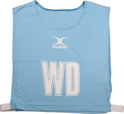 Gilbert tabliers de netball chasubles netball moyen bleu professionnel