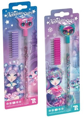 Nebulous Stars coffret de crayons de couleur avec 23 feutres multi et capuchon animal